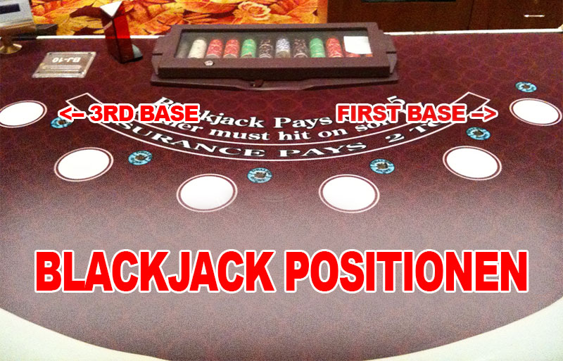 Blackjack Position 3rd Base oder First Base