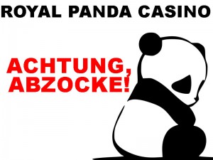 Royal Panda Casino Betrug Erfahrung