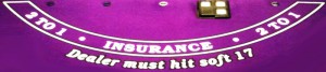 Blackjack Versicherung abschließen - Insurance 2 to 1
