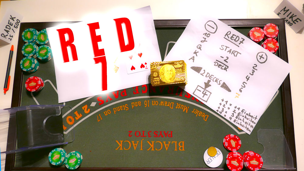 Kartenzählen beim Blackjack mit dem Red 7 Count