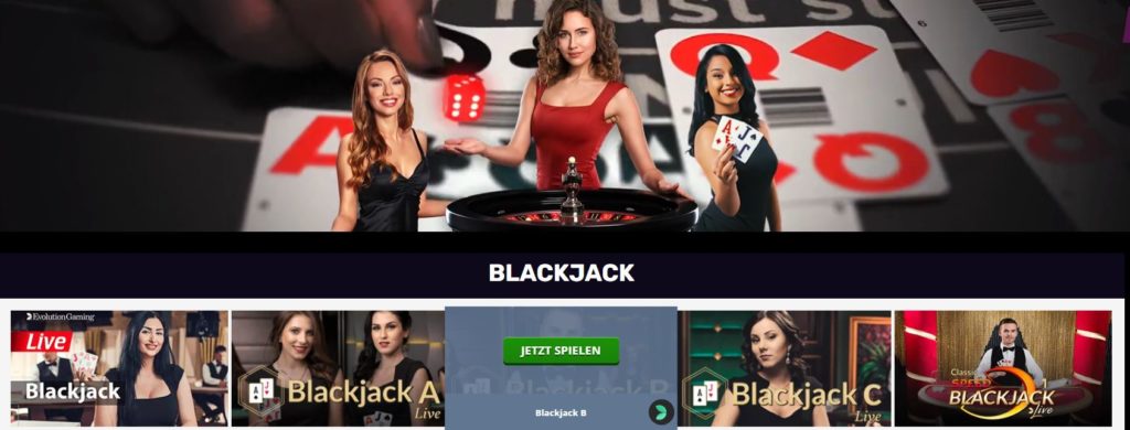 Live-Blackjack im Online-Casino