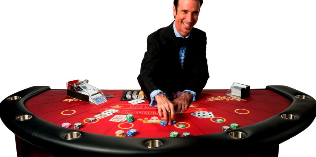 Blackjack spielen Tisch Dealer